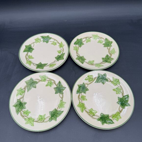 Set of 4 Vintage Franciscan Ivy Bread & Butter Plates USA Dinnerware - Picture 1 of 7
